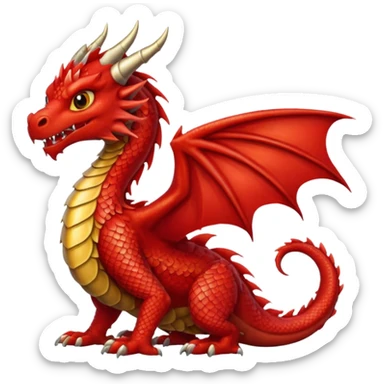 welsh Dragon sticker