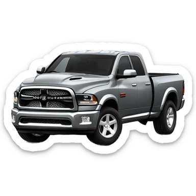 Dodge RAM 2025 hurricane twin turbo power gray sticker