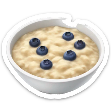 Porridge with blueberries  sticker