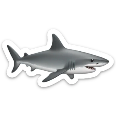 Legless shark sticker