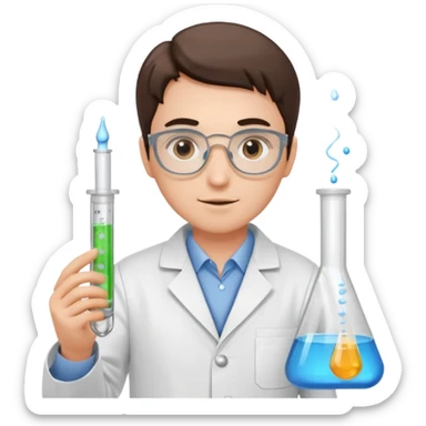 laboratorium jas sticker