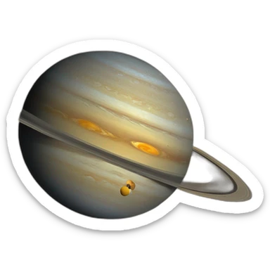 Saturn collision with Jupiter sticker