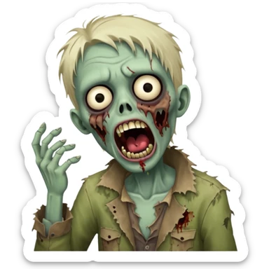 Singing Zombie sticker