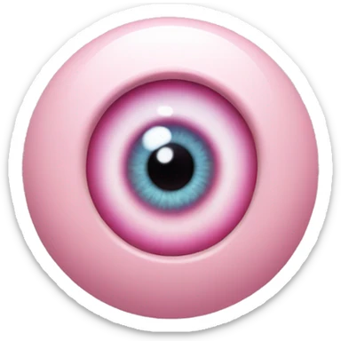 pastel pink evil eye sticker