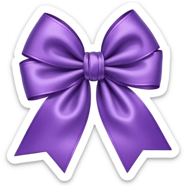 🎀in purple color  sticker