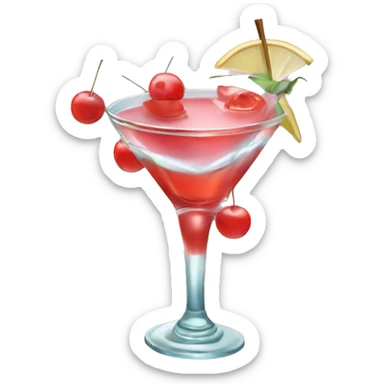 a martini girly aesthetic drink  sticker