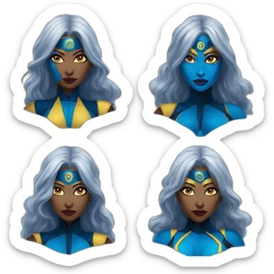 Xmen storm mystique fusion sticker