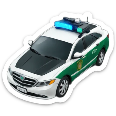 Dubai police car sticker