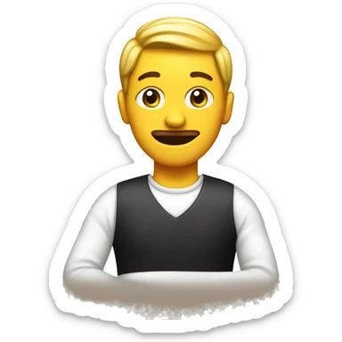 emoji tomando café  sticker