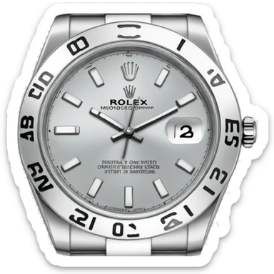 Silver Rolex Watch sticker