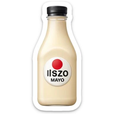a bottle of japanese mayo sticker