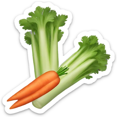 Celery and carrots sticker