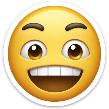An emoji that forms two circles with its hands over its eyes sticker