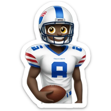 Happy American football sticker