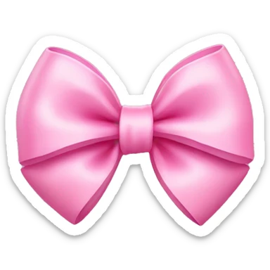 cute pink bow sticker
