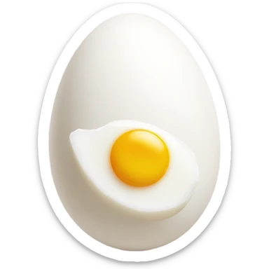 Hard boiled egg sticker
