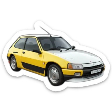 C2 citroen in drift sticker
