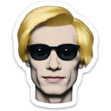 Andy Warhol paint sticker