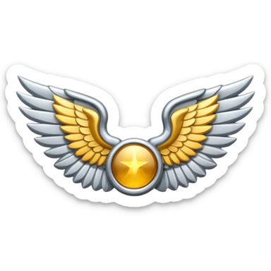 pilot wings emoji sticker