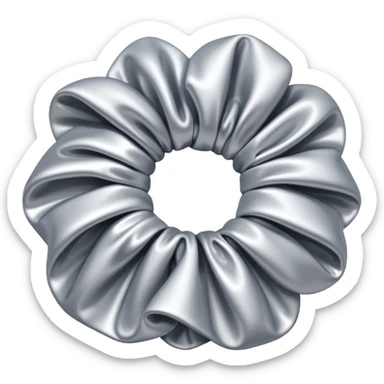 Silver scrunchie  sticker