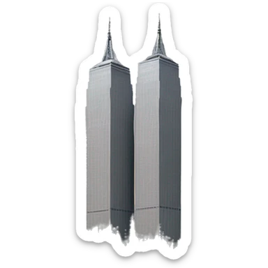 Twin towers  sticker