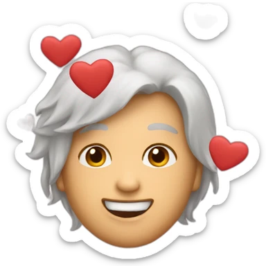 Corazones volando sticker