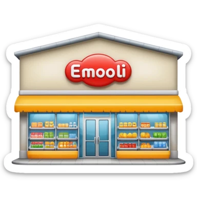 create a supermarket shop front sticker