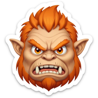 Angry trump troll sticker