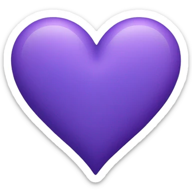 purple-heart-and-blue-heart sticker