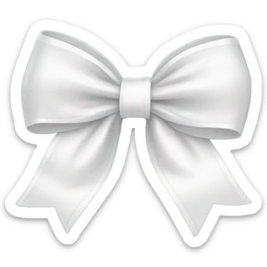 white bow sticker