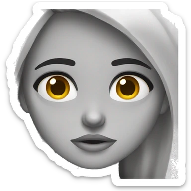 Girl fed up  sticker