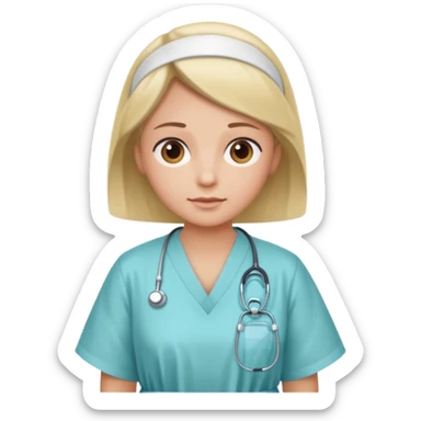 patient at the doctor's appointment sticker