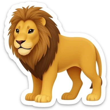 Asiatic lion sticker