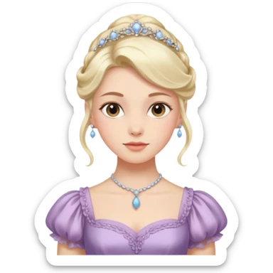 bridgerton aesthetic fan sticker