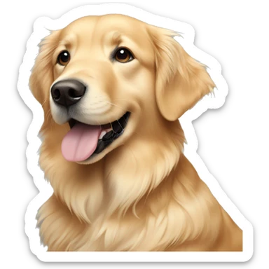 Golden retriever sticker