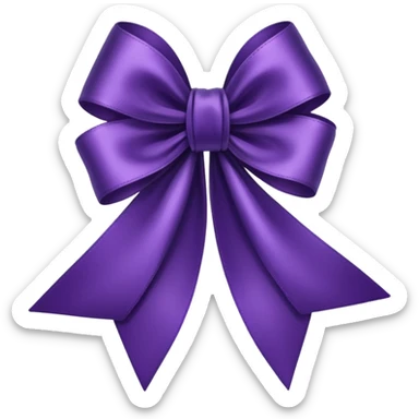 dark purple ribbon sticker