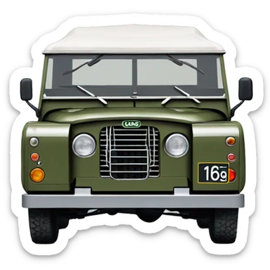 Emojis de land rover 1965 sticker
