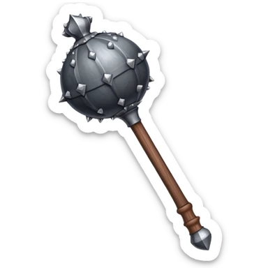 medieval mace sticker