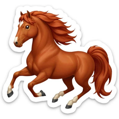 red horse 2026 year agressive running happiness and money follows sticker