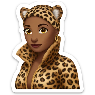 Leopard glamour sticker
