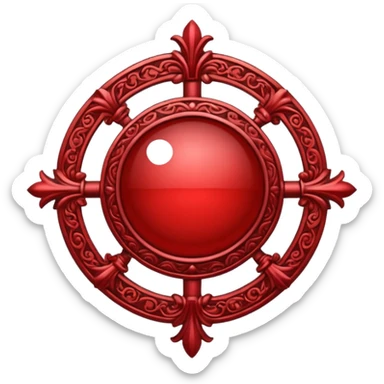 Symbol of sacrifice in berserk in red colour sticker