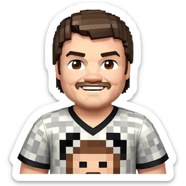 Jack black Minecraft  sticker