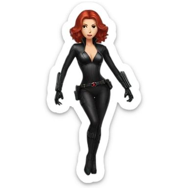 Black widow sticker