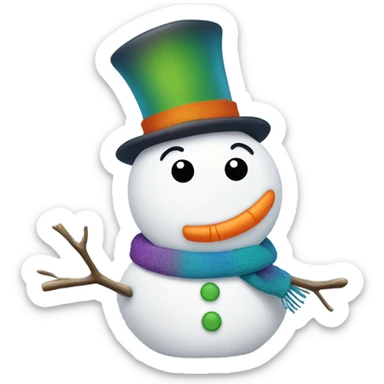 Cute Snowman sticker