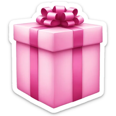 Pink Christmas present  sticker