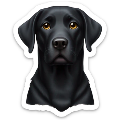 Black lab sticker