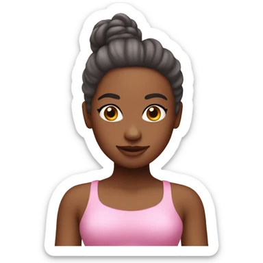 Pink Pilates princess  sticker