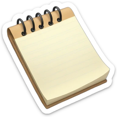 notepad sticker