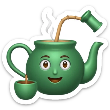 Mate com a cuia roxa sticker