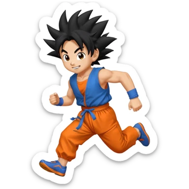 Goku 🐍🐉 run 😀🤣 sticker